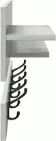 Prikabinamas paltas Sieninis Betono pilka 90 x 15 x 36 cm
