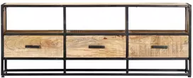 TV staliukas Televizoriaus spintelė, 120x30x45cm, mango medienos masyvas