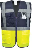 Gero matomumo kontrastinė PORTWEST C276 vadovo liemenė, Dydis: S, Pw spalvos: Geltona/Navy