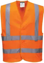 Tinklinės medžiagos PORTWEST C370 orui pralaidi liemenė, Dydis: S/M, Pw spalvos: Geltona