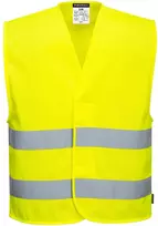 Gero matomumo PORTWEST C374 dviejų juostų liemenė, Dydis: L/XL, Pw spalvos: Geltona