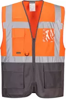 Vadovo liemenė PORTWEST C476, oranžinė, Dydis: XL, Pw spalvos: Oranžinis/Navy