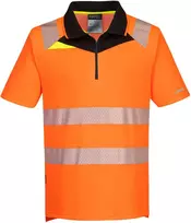 Gero matomumo PORTWEST DX412 polo marškinėliai trumpomis rankovėmis, Dydis: XXL, Pw spalvos: Geltona/Juodas