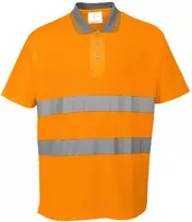 Polo marškinėliai PORTWEST S171, su kontrastine kitos spalvos apykakle, Dydis: L, Pw spalvos: Geltona