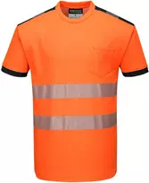 Marškinėliai Portwest T181, Dydis: 4XL, Pw spalvos: Geltona/Juodas