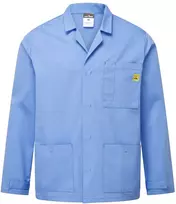 Antistatinis ESD PORTWEST AS18 laboratorinis chalatas, Dydis: 4XL, Pw spalvos: Zoom Pilkas