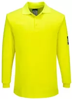 Polo marškinėliai PORTWEST FR805 ilgomis rankovėmis, Dydis: XL, Pw spalvos: Geltona