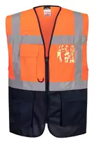 Gero matomumo PORTWEST ES076 darbo liemenė, Dydis: 5XL, Pw spalvos: Geltona/Navy