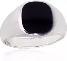 Diamond Sky Jewelry Vyriškas sidabrinis žiedas su oniksu „Maximilian VI“