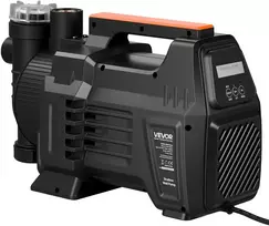 Seklaus šulinio srautinis siurblys 1300W, 4800 l/h, siurbimo aukštis 8 m, LCD ekranas