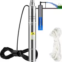 Panardinamas šulinio siurblys 550 W. debitas 35 L/min. kėlimo aukštis 108 m