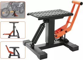 Hidraulinė motociklo keltuvo estakada. keliamoji galia 200 kg. aukštis 255–460 mm