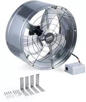 Palėpės ištraukimo ventiliatorius, 380 mm, 36,81 m³/min, su termostatu, cinkuotas