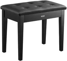 Pianino suoliukas su daiktadėže natoms, tankaus paminkštinimo pagalvėlė, 560x350x485 mm