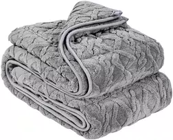 Sunki apklotė su stiklo karoliukais, 1524x2032 mm, 9,2kg, pilka, geresniam miegui