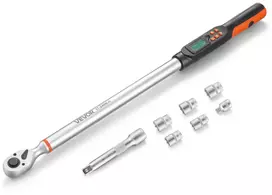 Skaitmeninis momentinių raktų komplektas 1/2", LCD ekranas, garso ir LED indikatorius