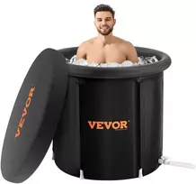 Ledo vonia 90 cm. 370 l. sulankstoma pripučiama terapinė vonia su dangčiu