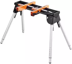 Plieninis pjovimo staklių stovas, keliamoji galia 150 kg, sulankstomas, reguliuojamas aukštis 74–84 cm