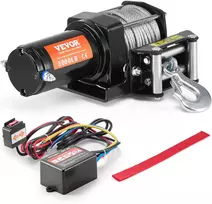 ATV/UTV elektrinė gervė 1361 kg, 12 V, plieno lynas, laidinis pultas