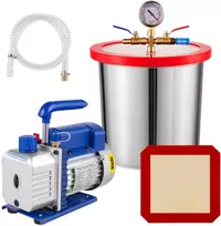 Šaldymo agento vakuuminis siurblys 3CFM, 220V/50Hz, bakas 3 gal.