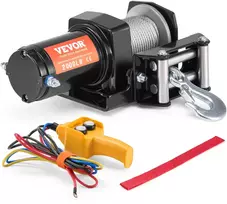ATV/UTV elektrinė gervė 907 kg, 12 V, plieno lynas, laidinis pultas