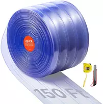 Plastikinė (PVC) juostų užuolaida, ilgis 45,7 m, juostos plotis 20 cm, sandėliams ir garažams