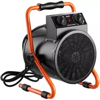 Elektrinis šiltnamio šildytuvas su ventiliatoriumi, 2000 W, IPX4, reguliuojamas 25° kampas, apsauga nuo perkaitimo