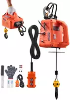 Elektrinė kėlimo gervė 1500 W, keliamoji galia 500 kg, kėlimo aukštis 7,6 m, su pultu