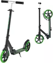 Paspirtukas suaugusiems ir paaugliams, apkrova iki 99,7kg, sulankstomas, žalias/juodas