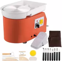 Keramikos rato mašina su pedalu, 11 col., 350 W, oranžinė
