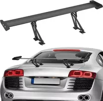 GT stiliaus automobilio galinis spoileris 1100 mm, aliumininis, reguliuojamas, juodas