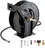 Aukšto slėgio plovyklės žarnos ritė 15.2 m x 9.5 mm. plieninė. automatinis suvyniojimas