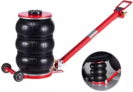 Pneumatinis automobilio domkratas 5 t. kėlimo aukštis 140-464 mm. greitas kėlimas. su ilga rankena