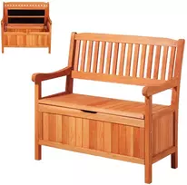 Lauko sandėliavimo suolas iš kedro medienos 2 asmenims. talpa 150 l. apkrova 319.8kg