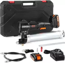Akumuliatorinis tepimo pistoletas 20V. slėgis iki 10000 PSI. su lagaminu