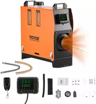 Dyzelinis oro šildytuvas 12-24V 5-8kW su pulteliu. spalvotu ekranu ir 5L kuro baku. kemperiams. sunkvežimiams
