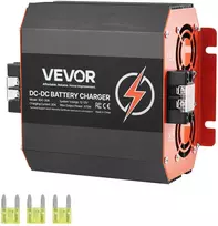 DC/DC akumuliatoriaus įkroviklis 12V 30A. 375W. tinka švino. ličio. AGM. GEL baterijoms