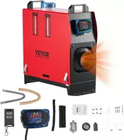 Dyzelinis stovėjimo oro šildytuvas 12-24V 5-8kW su pulteliu ir mėlynu LCD jungikliu. pašildymo funkcija. kemperiams