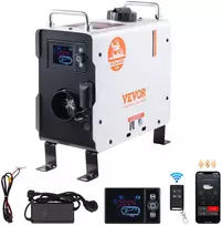 Dyzelinis oro šildytuvas 2kW 12V/24V su Bluetooth programėle. pulteliu ir CO signalizacija. transporto priemonėms