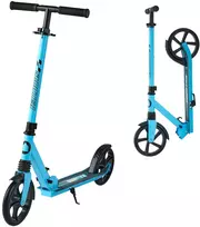 Paspirtukas vaikams nuo 8 m., apkrova 100 kg, 3 aukščio lygiai, ratai 200 mm, juodas/mėlynas