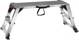 Sulankstoma aliuminio darbo platforma-kėdutė, apkrova 200 kg, 48,7x128x30 cm