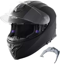 Integralus motociklininko šalmas su Bluetooth jungtimi, keičiamais stiklais, dydis L, juodas