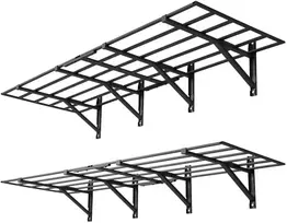 2 sieninių lentynų komplektas garažui, 2 lygiai, 61x182,8 cm, iki 725 kg