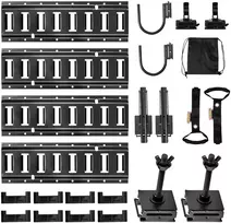 E-Track krovinio tvirtinimo bėgelių komplektas, 4 vnt. po 406,4 mm, garažui, priekaboms