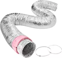 Izoliuotas ventiliacijos vamzdis, Ø208 mm x 7620 mm, R-6.0