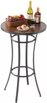 Apvalus baro stalas lauko terasai 600 x 600 x 1010 mm, metalinis rėmas