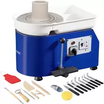 Keramikos žiedimo staklės 350W, diskas 28 cm, 60-300 aps/min, nuimama vonelė