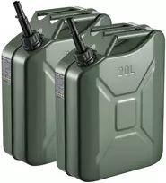 Metalinė kuro talpa, 20 L, su snapeliu ir rankena, atspari korozijai, 2 vnt.