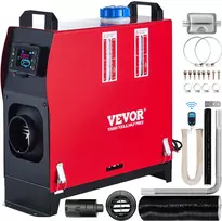 Automobilinis dyzelinis stovėjimo šildytuvas 12V 8kW. LCD termostatas. nuotolinis valdymas