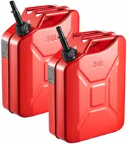 Metalinė kuro talpa. 20 L. su snapeliu ir rankena. atspari korozijai. 2 vnt.